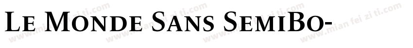 Le Monde Sans SemiBo字体转换